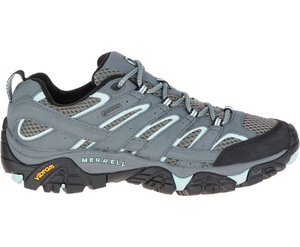 Merrell Hiking Shoes Grey - Moab 2 GORE-TEX® - Womens 59NSMEVIL